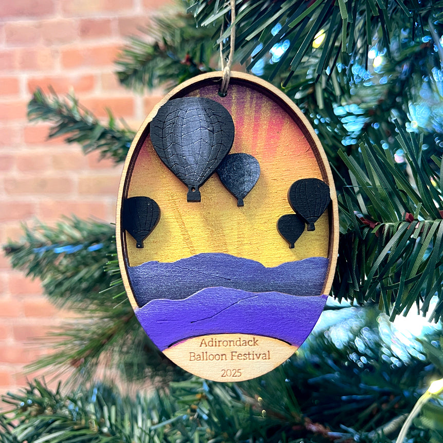Official Adirondack Balloon Festival Ornament 2025