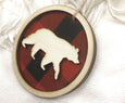 Buffalo Check Plaid Animal Ornaments