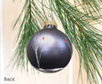 Slate Blue Birch Cardinal Ornament