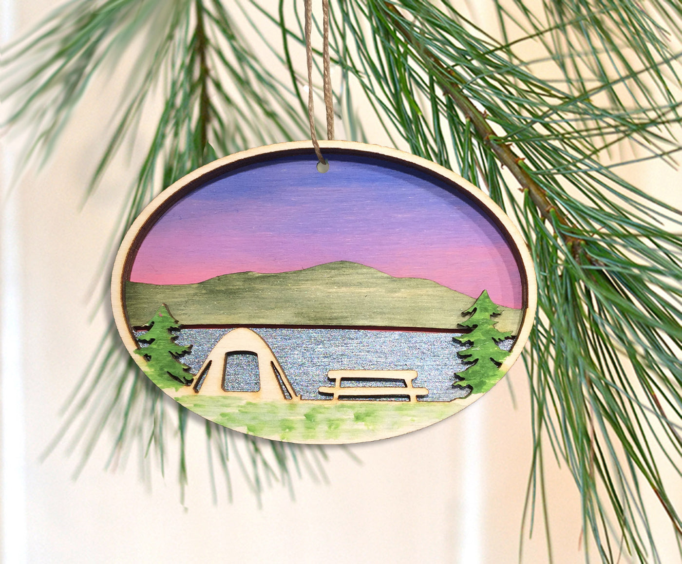 Camping Ornament