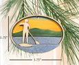 Girl Paddle Board Ornament