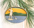 Male Paddleboard Ornament