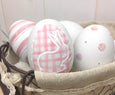 Pink Ceramic Easter Egg Set