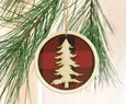 Christmas Tree Buffalo Check Plaid Ornament