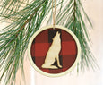 Buffalo Check Plaid Animal Ornaments