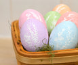 Wood Egg Rainbow Collection, Set of 6 eggs