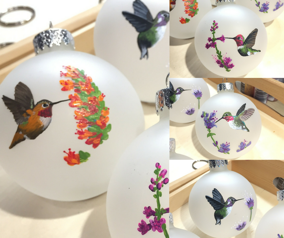 Hummingbird ornaments (That time I mistook an ornament order for an invite to Vegas)