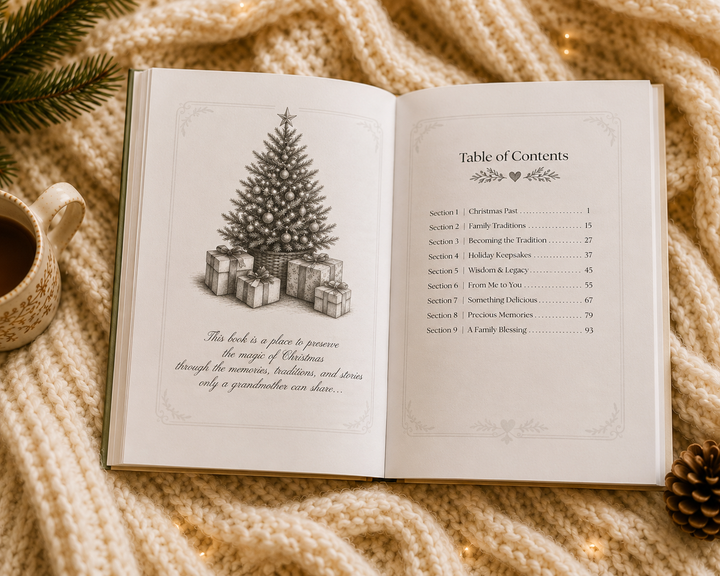 Pre-Sale: A Grandmother’s Christmas Memories Guided Journal