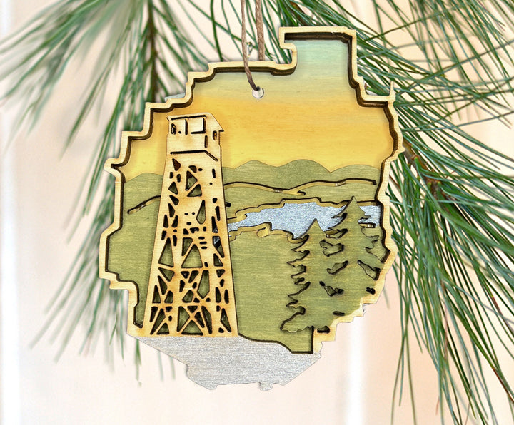 Adirondack Park Fire Tower Ornament