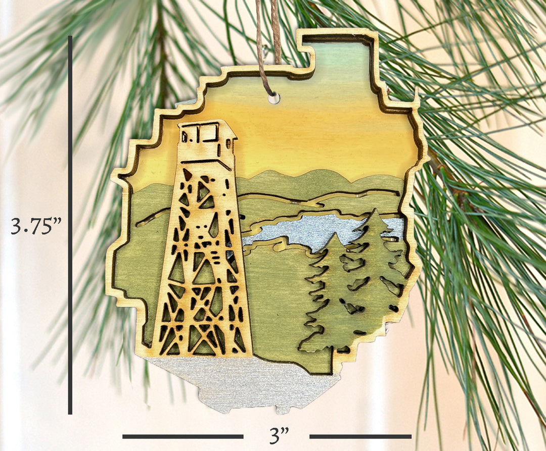 Adirondack Park Fire Tower Ornament