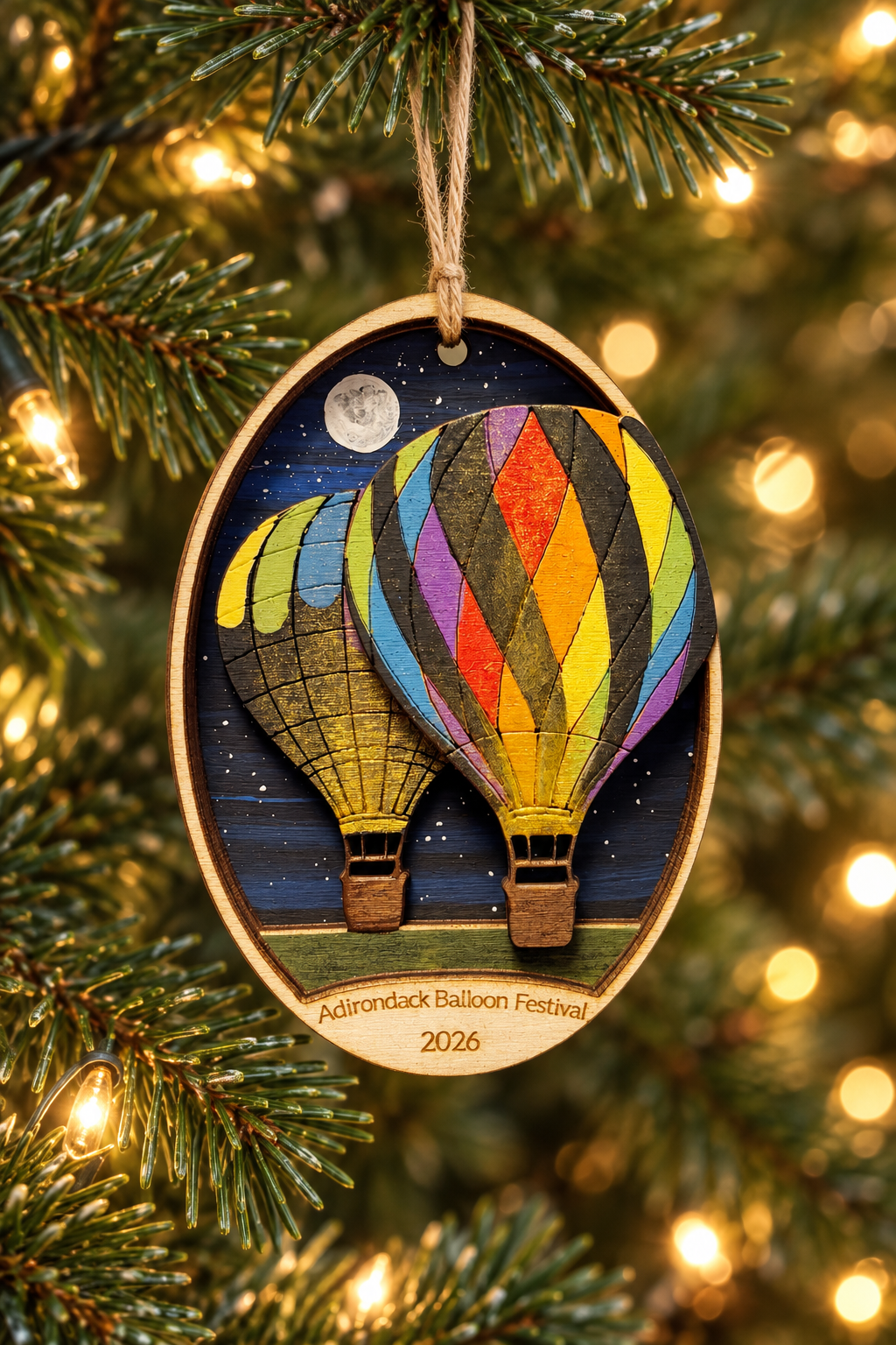 Official Adirondack Balloon Festival Ornament 2026