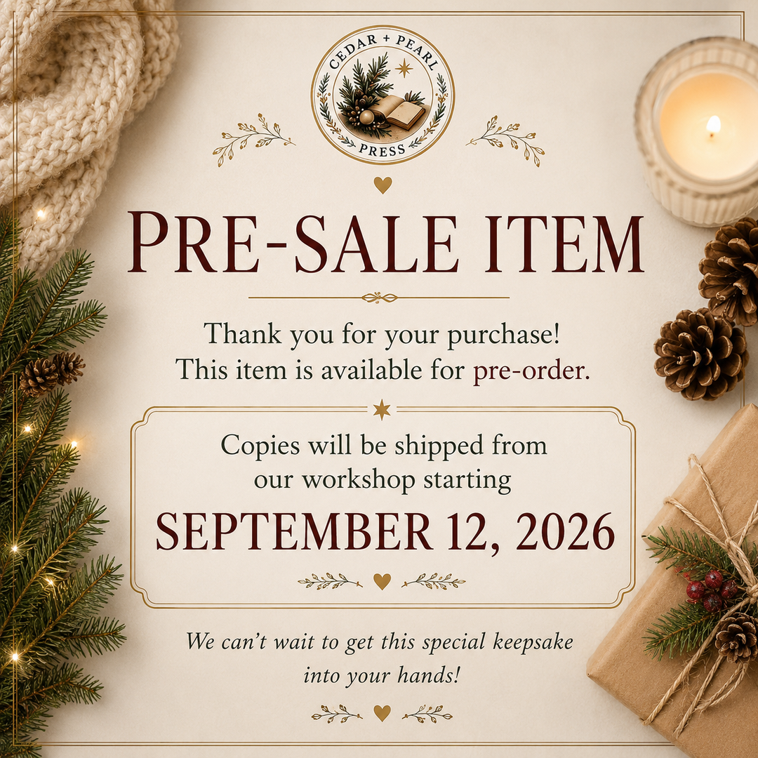 Pre-Sale: A Mother’s Christmas Journal Guided Keepsake Book
