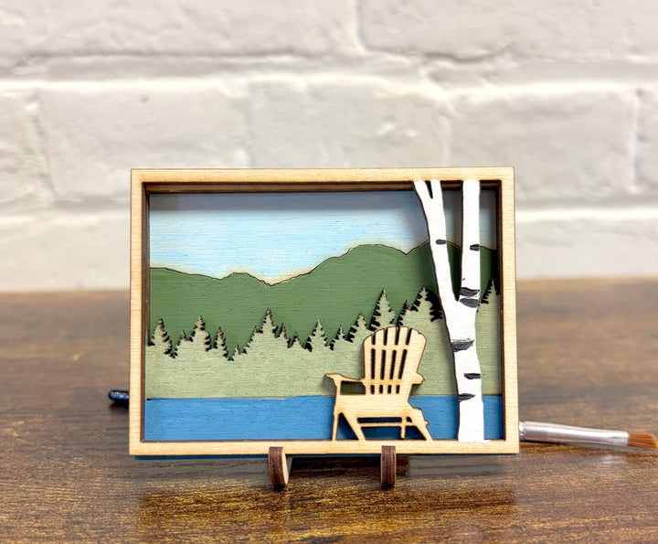 DIY Adirondack Chair Art Painting Kit for Adults or Kids