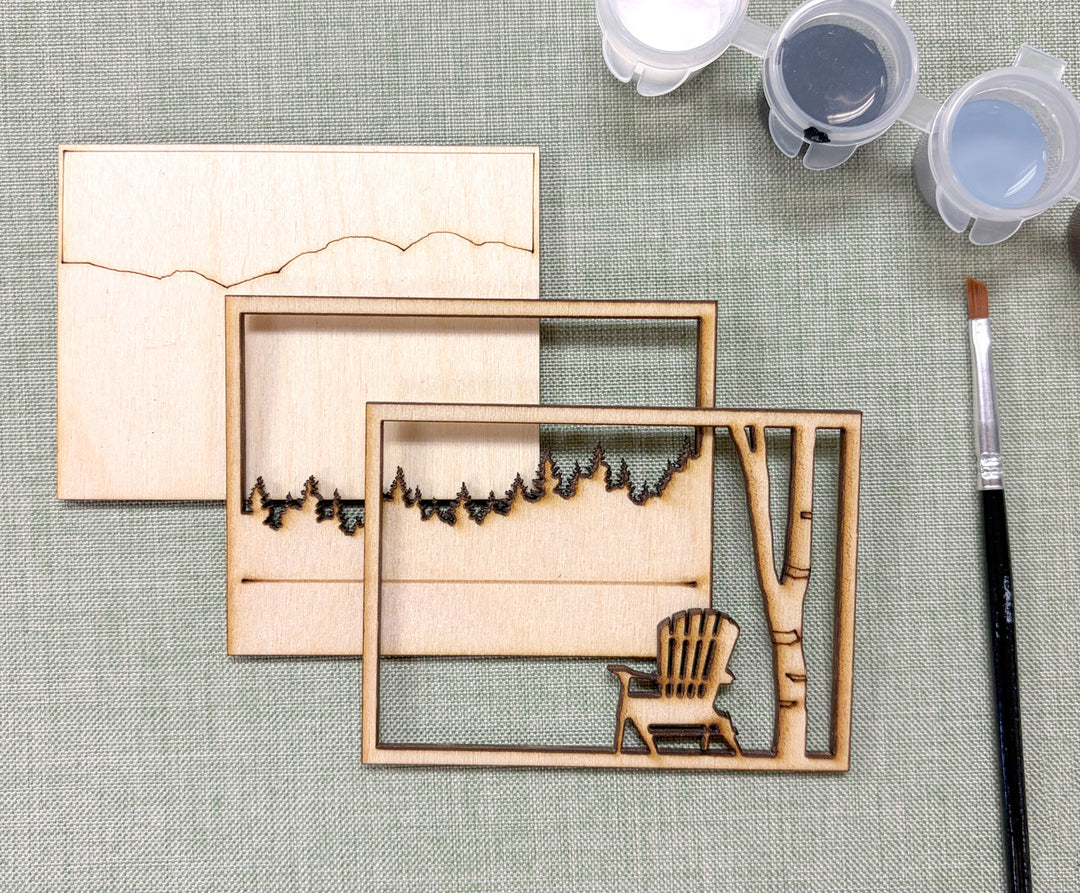 DIY Adirondack Chair Art Painting Kit for Adults or Kids