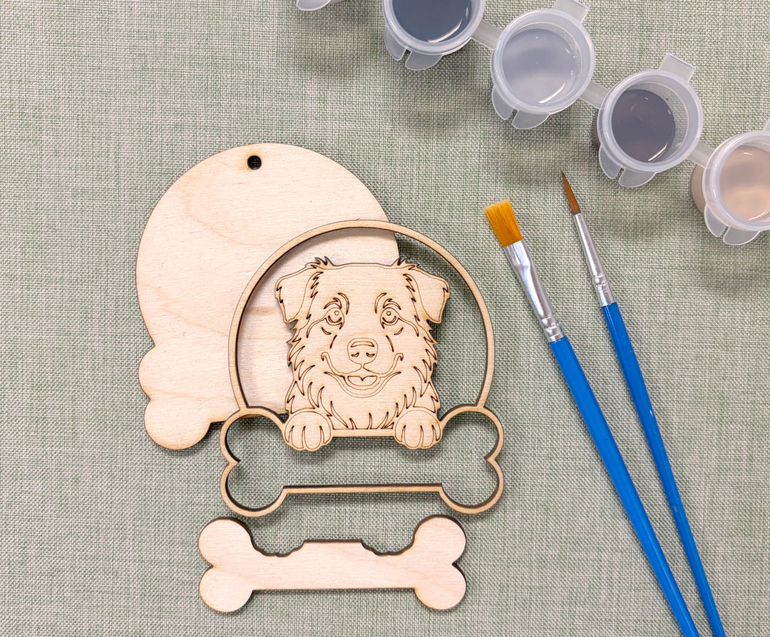 Australian Shepherd DIY Dog Ornament Painting Kit