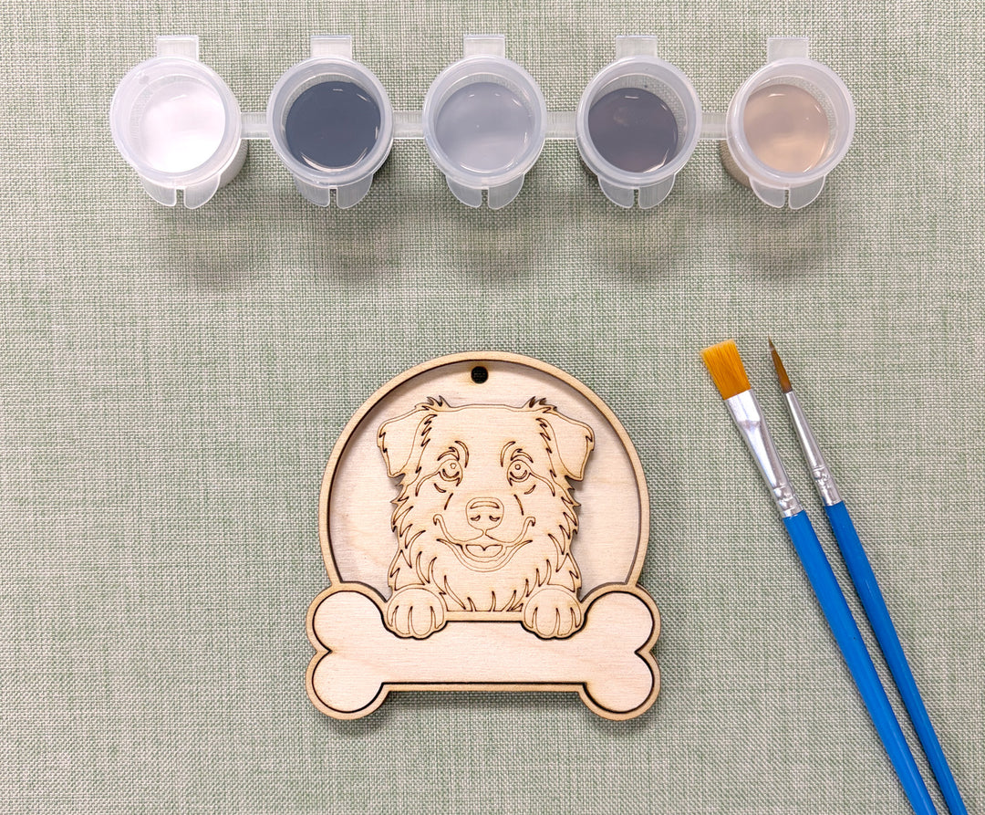 Australian Shepherd DIY Dog Ornament Painting Kit