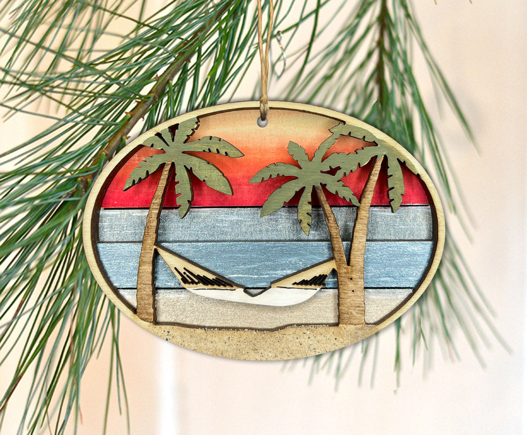 Beach Hammock Ornament