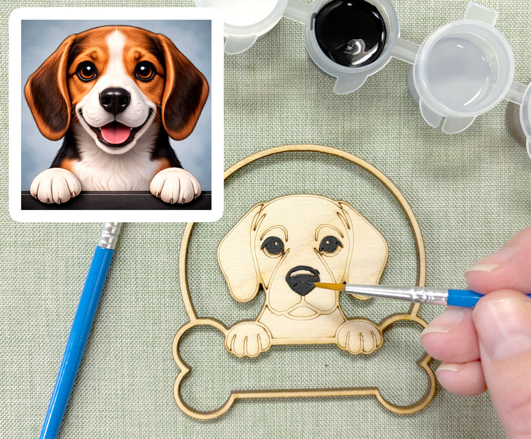 Beagle DIY Dog Ornament Painting Kit