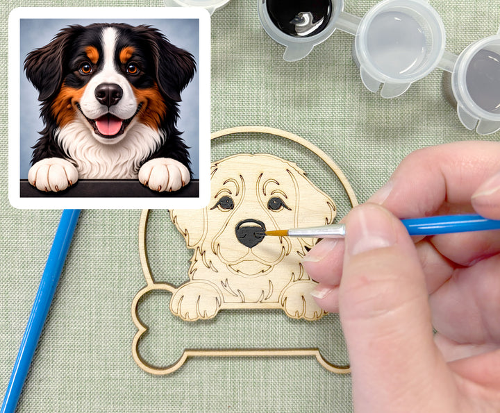 Bernese Mountain Dog DIY Dog Ornament Painting Kit