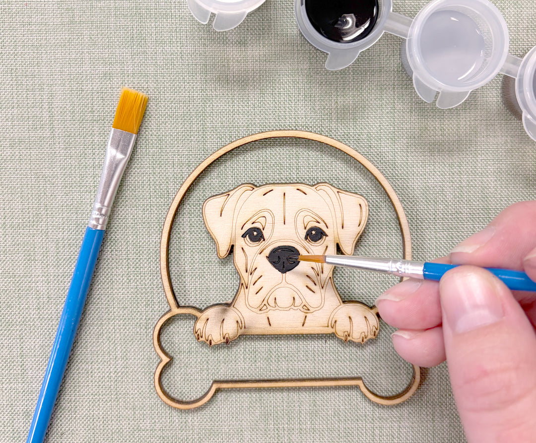 Boxer DIY Dog Ornament Painting Kit