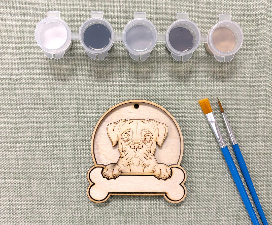Boxer DIY Dog Ornament Painting Kit