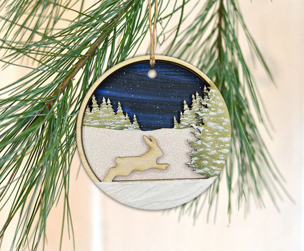 Winter Bunny Ornament