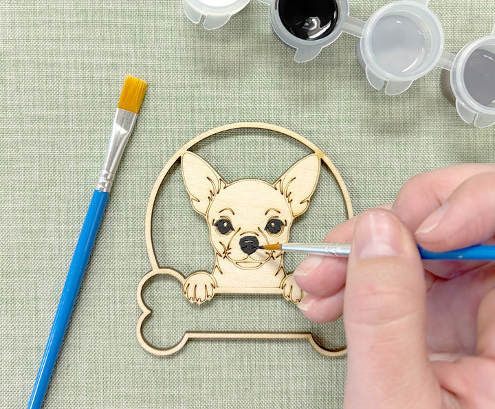 Chihuahua DIY Dog Ornament Painting Kit