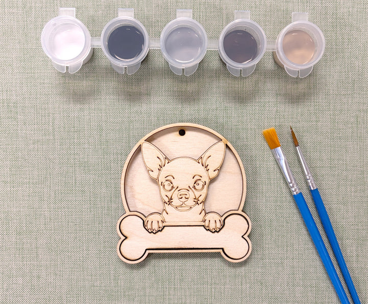 Chihuahua DIY Dog Ornament Painting Kit