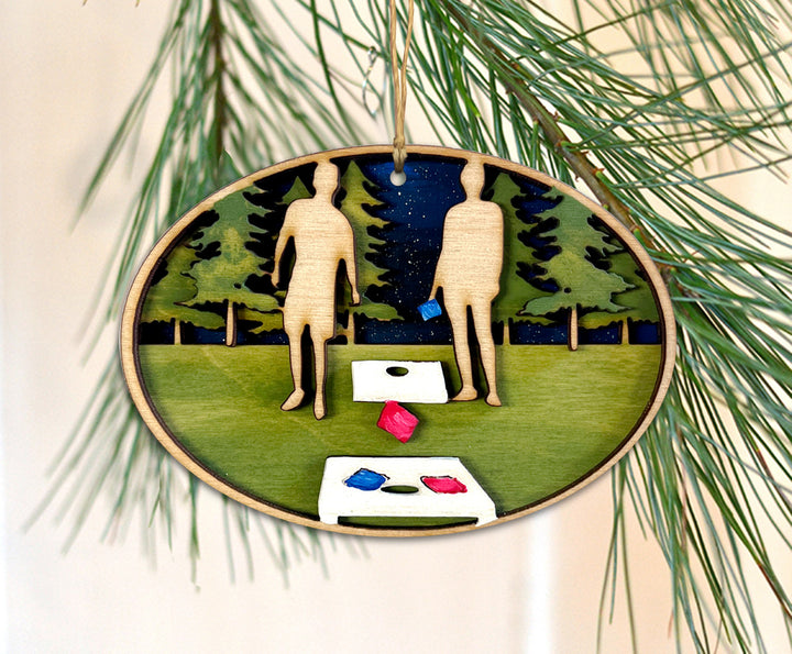 Cornhole Ornament