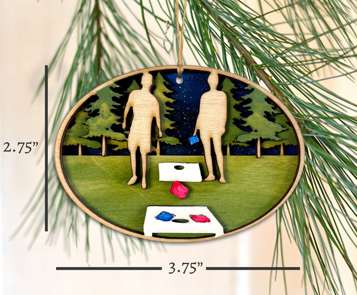 Cornhole Ornament