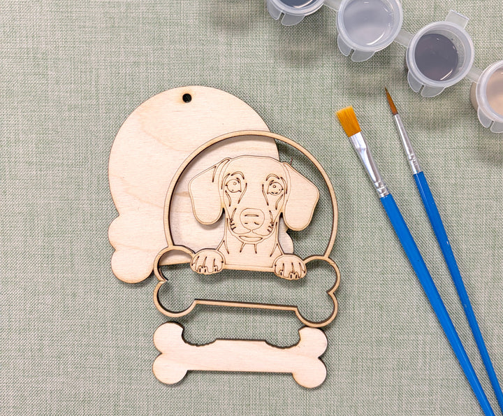 Dachshund DIY Dog Ornament Painting Kit
