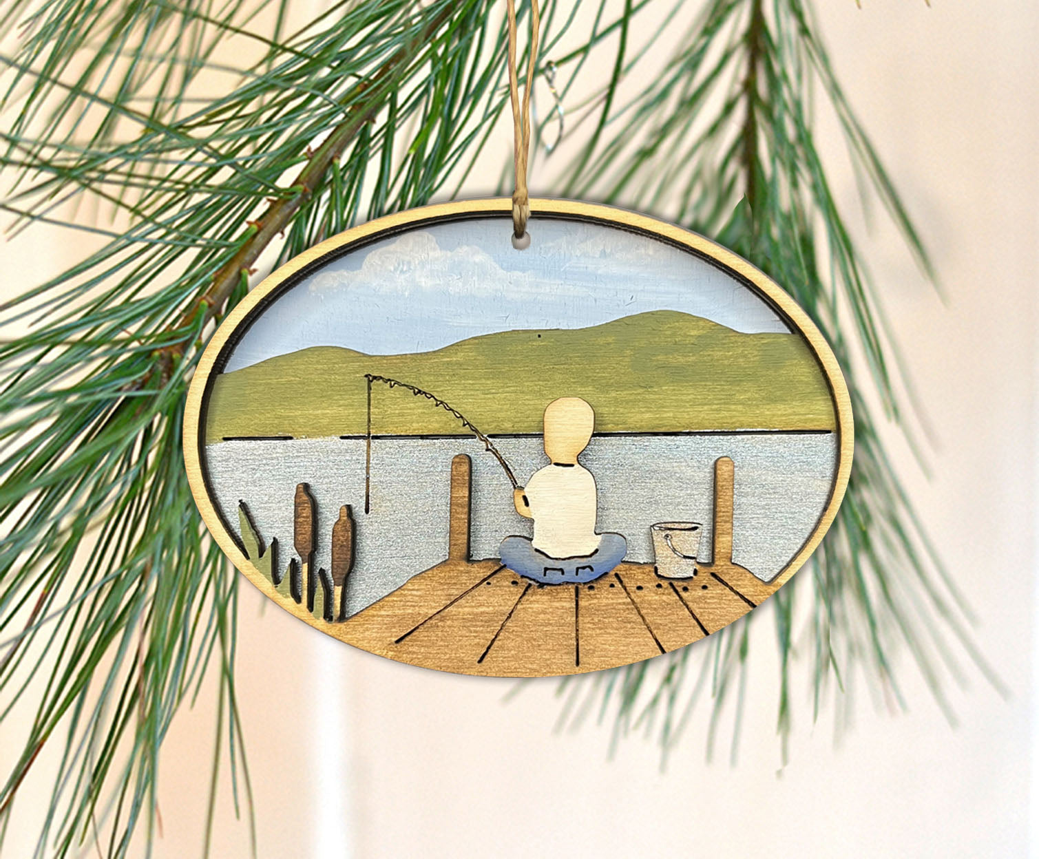 fishing christmas ornaments