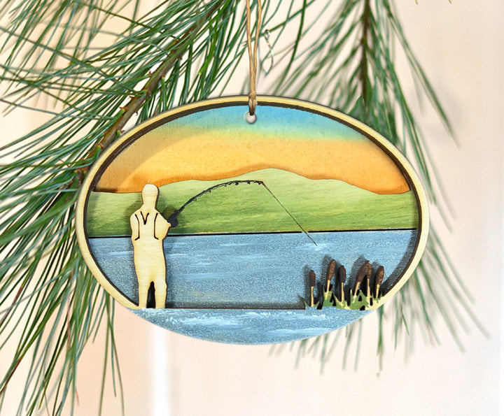 Fly Fishing Ornament
