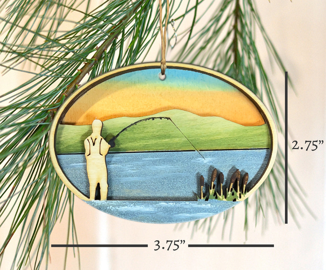 Fly Fishing Ornament