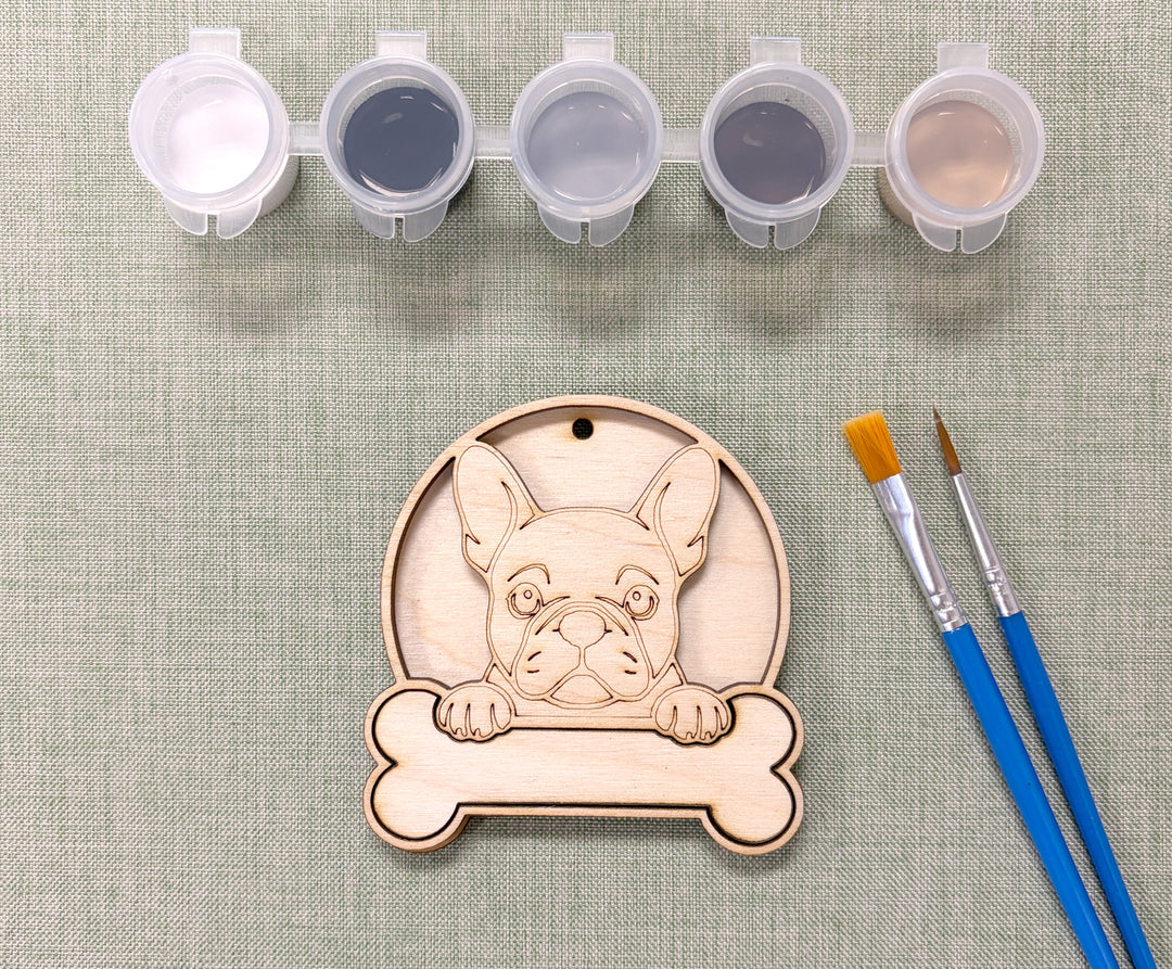 French Bulldog DIY Dog Ornament Painting Kit
