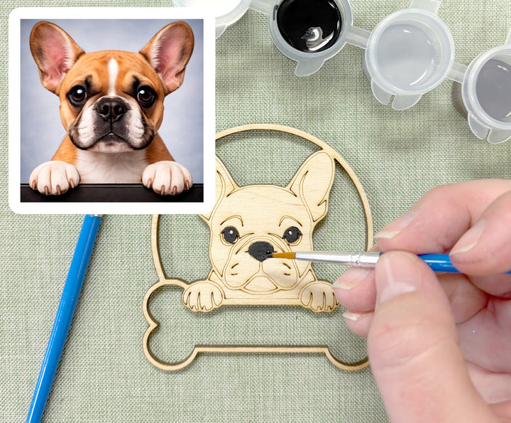 French Bulldog DIY Dog Ornament Painting Kit