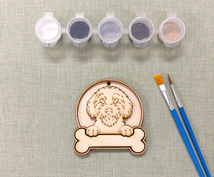 Golden Doodle DIY Dog Ornament Painting Kit