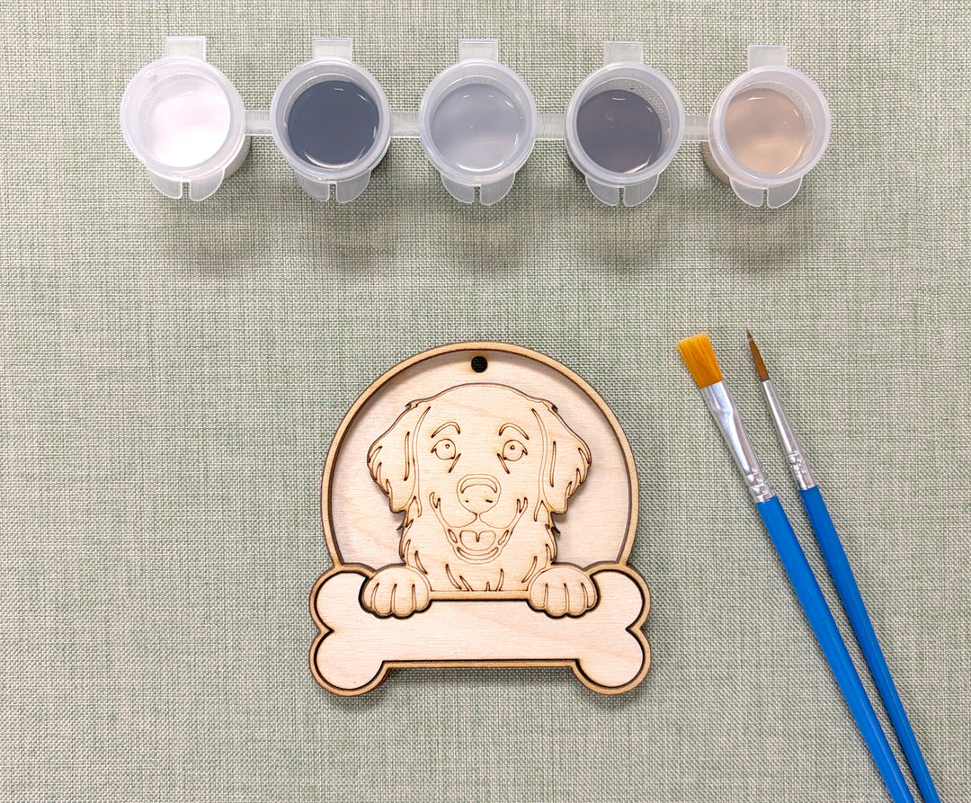 Golden Retriever DIY Dog Ornament Painting Kit
