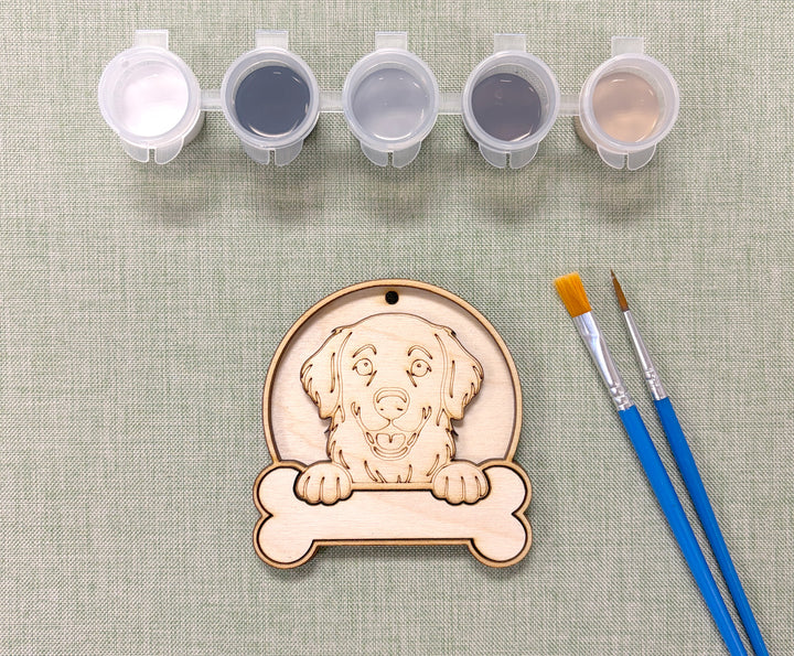 Golden Retriever DIY Dog Ornament Painting Kit