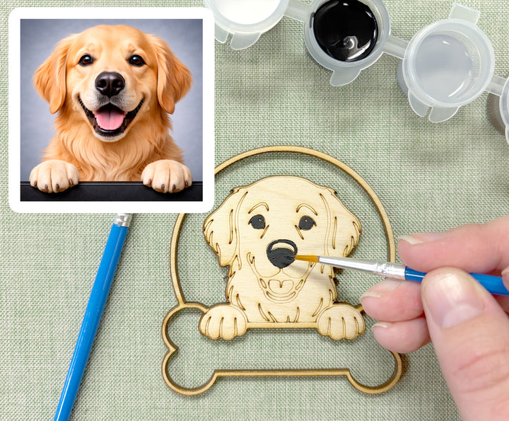 Golden Retriever DIY Dog Ornament Painting Kit