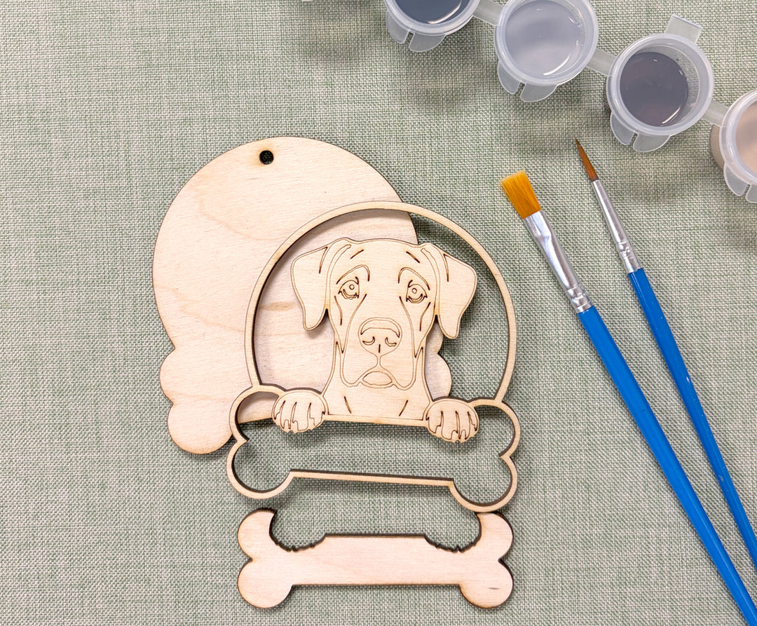 Great Dane DIY Dog Ornament Painting Kit