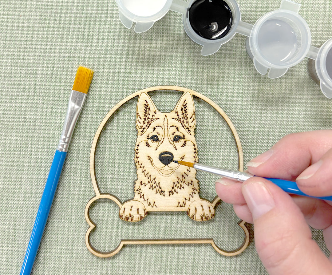 Husky DIY Dog Ornament Painting Kit
