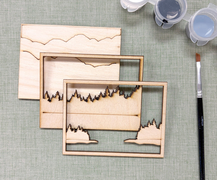 DIY Lake Art Painting Kit for Adults or Kids