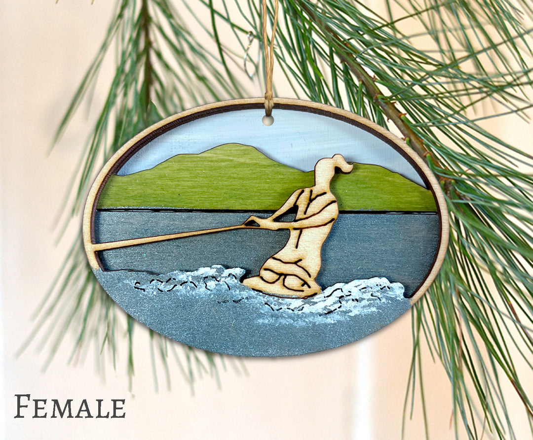 Kneeboarding Ornament