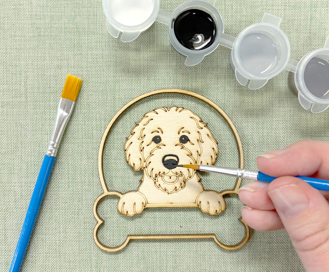 Labradoodle DIY Dog Ornament Painting Kit