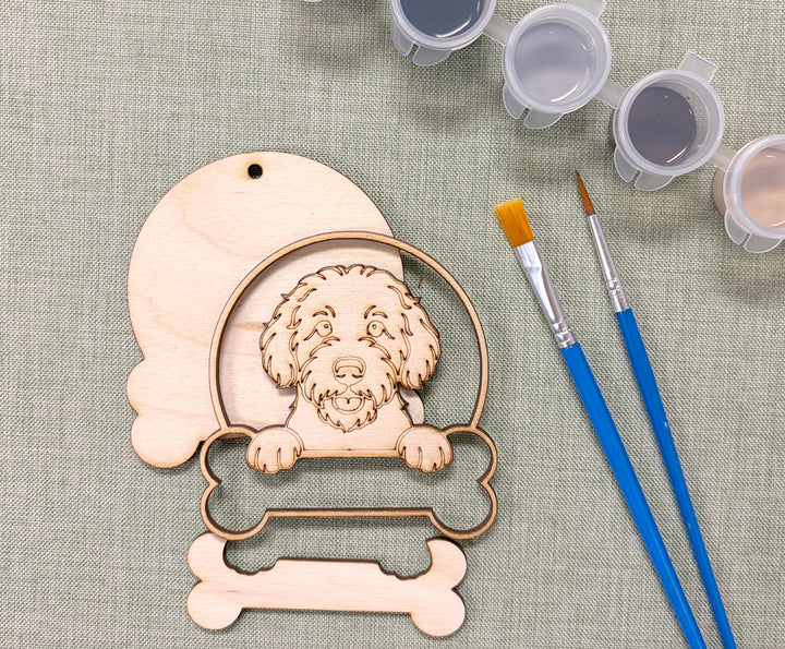 Labradoodle DIY Dog Ornament Painting Kit