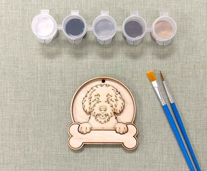 Labradoodle DIY Dog Ornament Painting Kit
