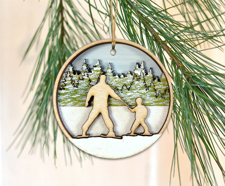 Learning to Ski Ornament