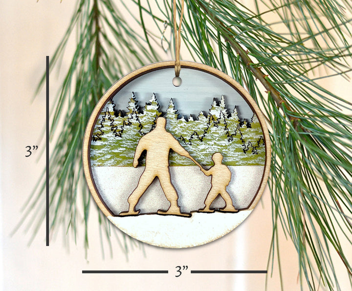 Learning to Ski Ornament