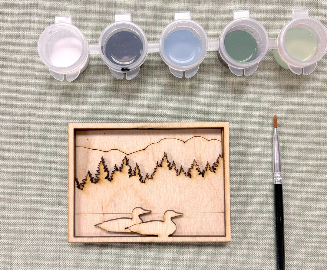 DIY Loon Art Painting Kit for Adults or Kids